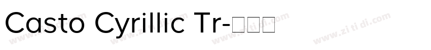Casto Cyrillic Tr字体转换